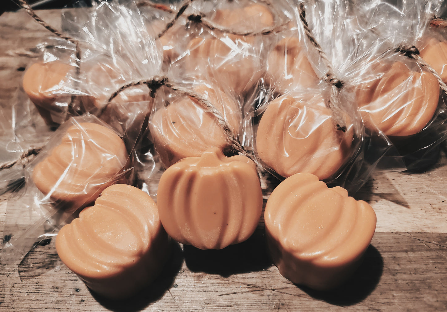 mini pumpkin shea butter soapies