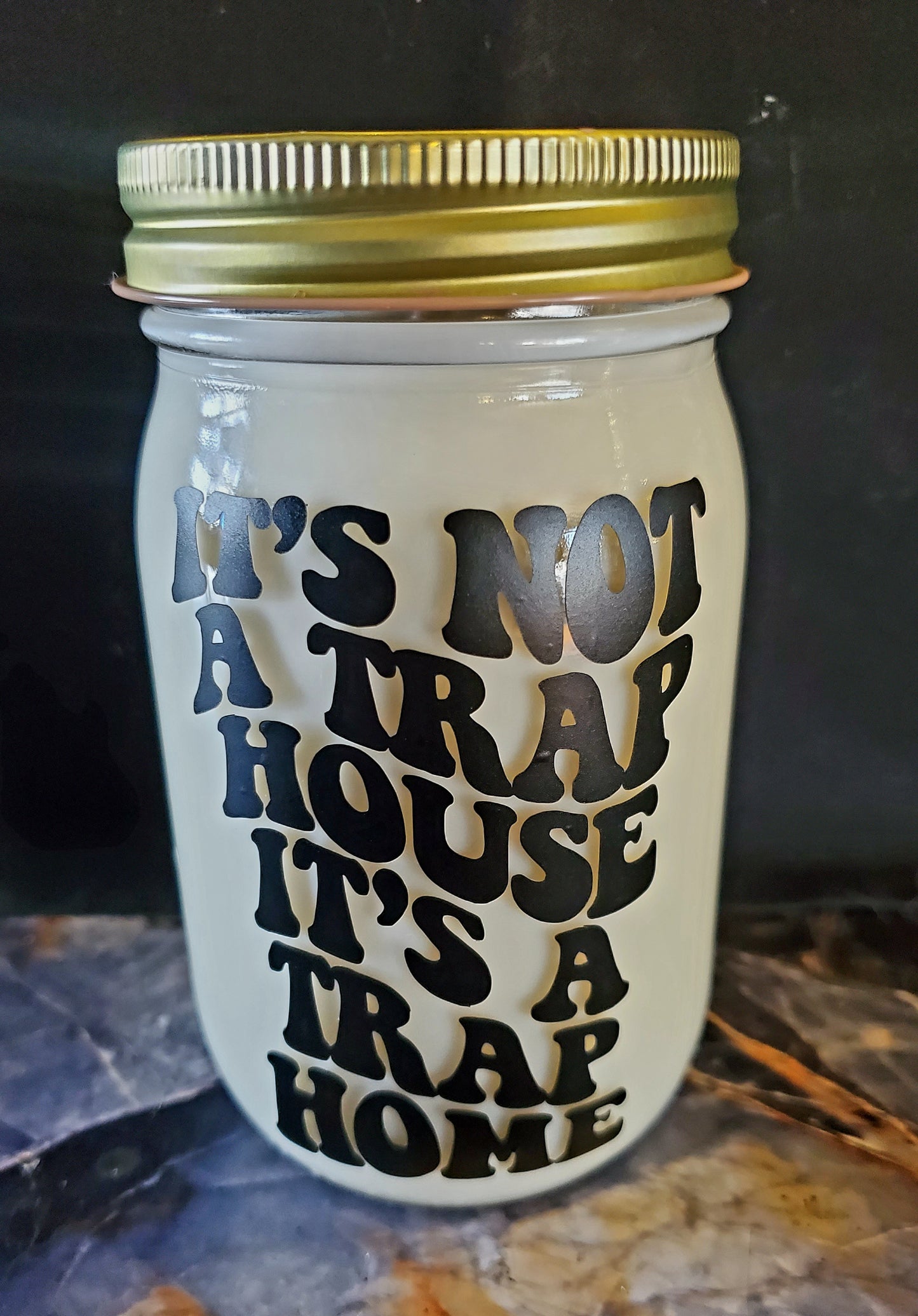 ✨️trap home✨️ funny 16oz